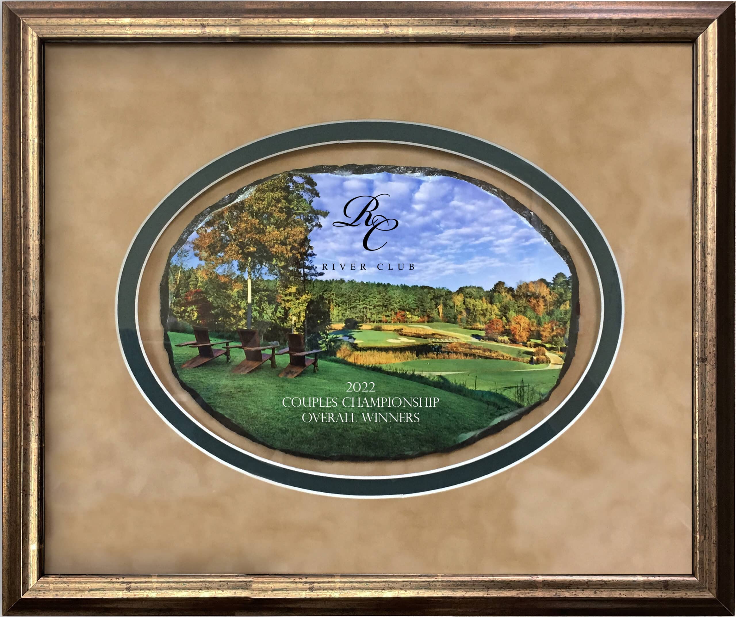 Framed Oval Slate - Image 3