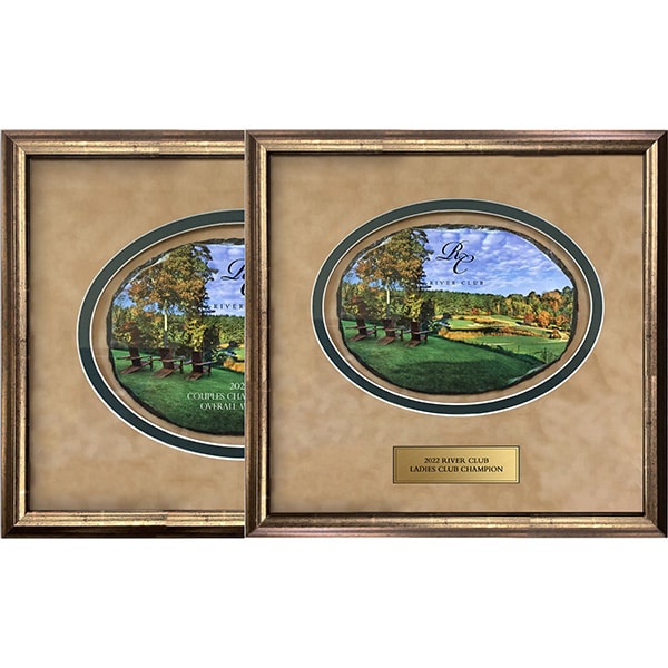 Framed Oval Slate