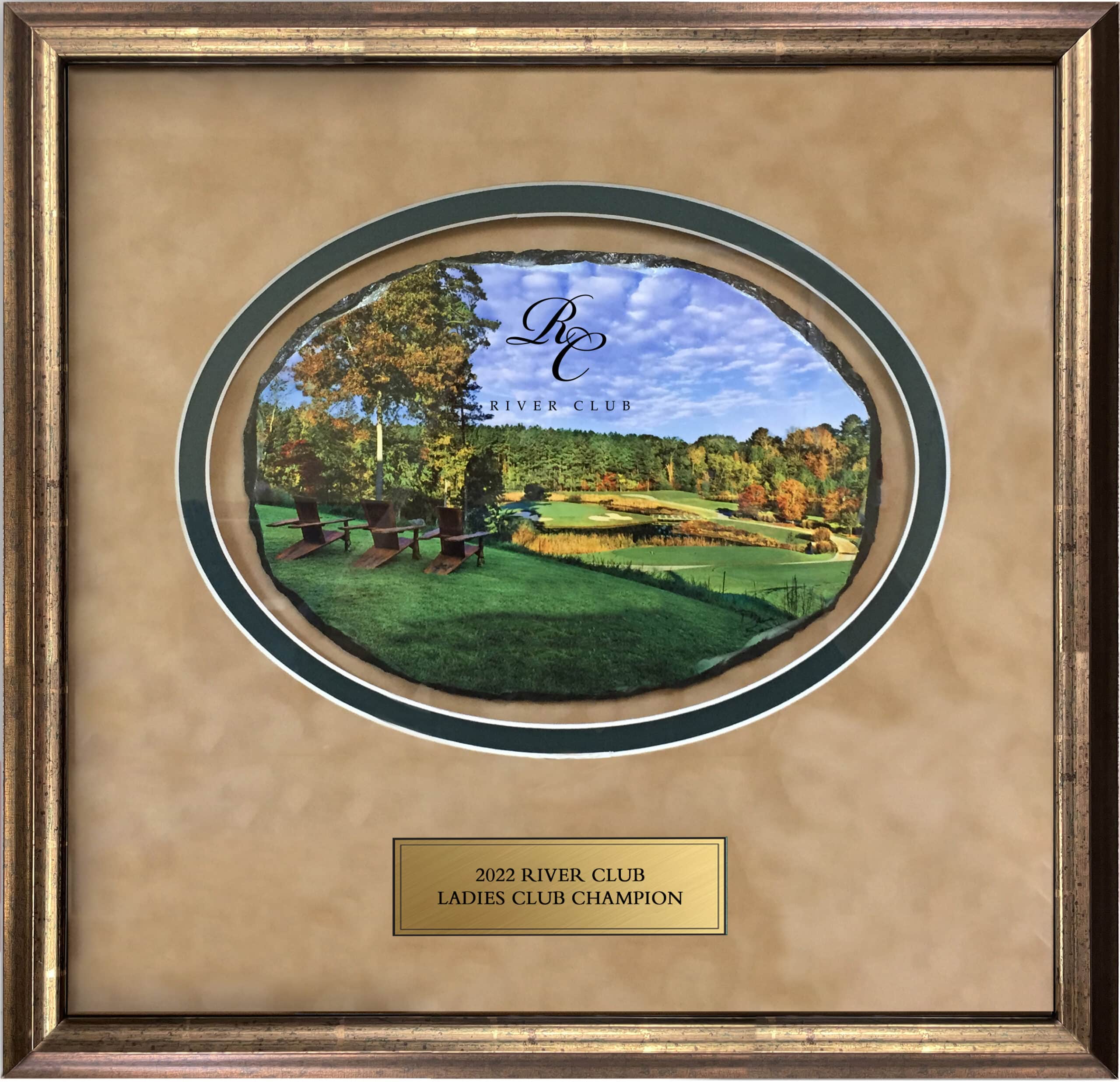 Framed Oval Slate - Image 2