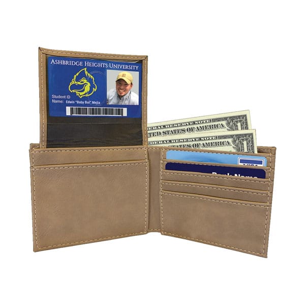 Leatherette Bi-fold Wallet - Image 3