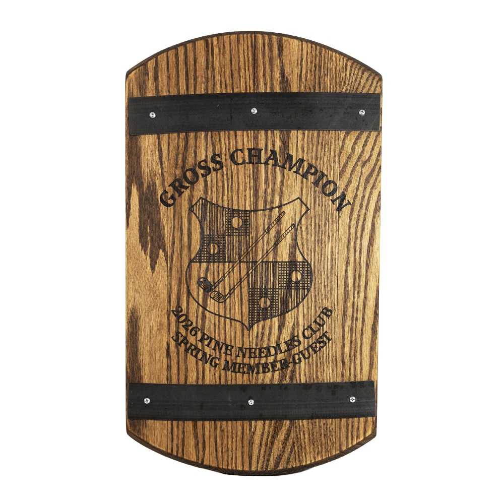 Whiskey Barrel Lid Plaque Award - Image 8