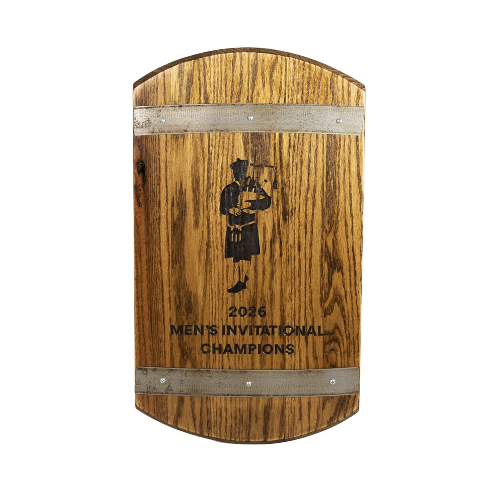 Whiskey Barrel Lid Plaque Award - Image 7