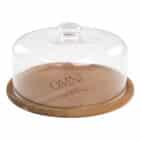11.8" Cake Stand with Glass Dome