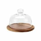 8.6" Cake Stand with Glass Dome