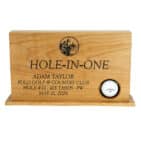 Hole-In-One Sign with Golf Ball Holder